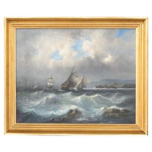 Philippe Tanneur (marseille, 1795 - 1878), Navy In Storm