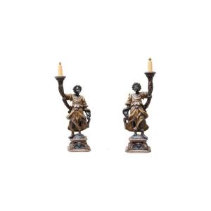 17th Century, Pair Of Angels Reggitorta