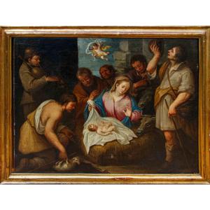 Venetian School, Second Half Of The 17th Century, Adoration Of The Shepherds