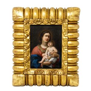 Roman School, 17th Century, Madonna And Child