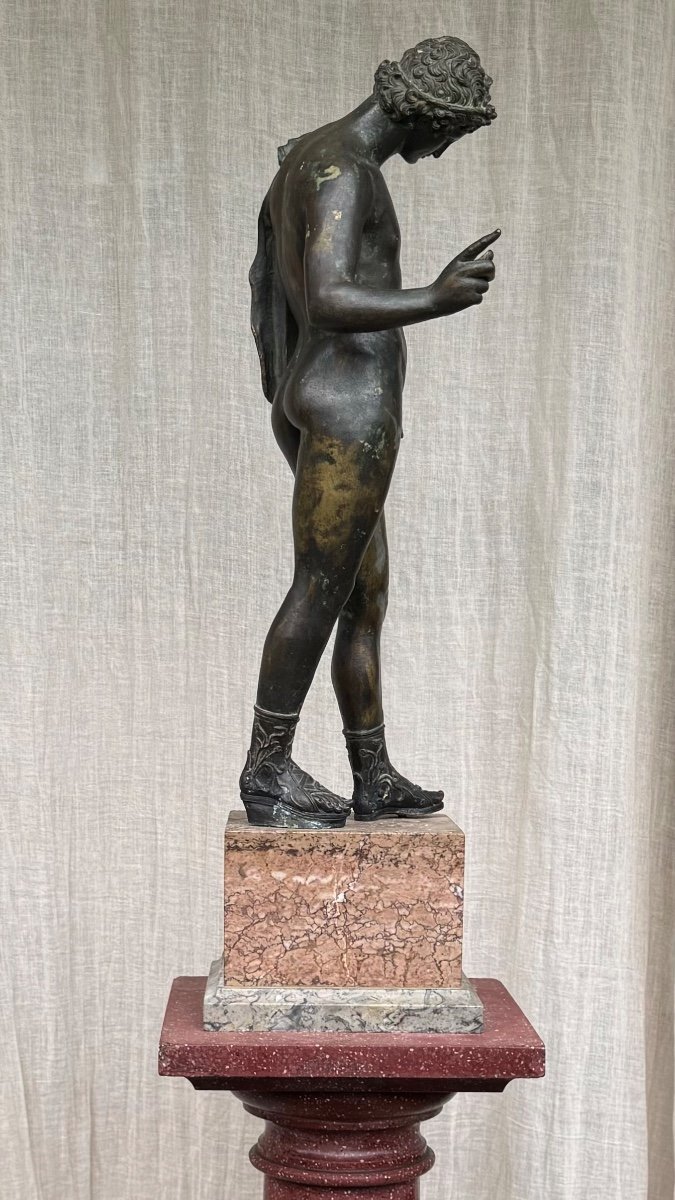 Narcissus - Regulus - Bronze - Ephebe - 19th Century-photo-2