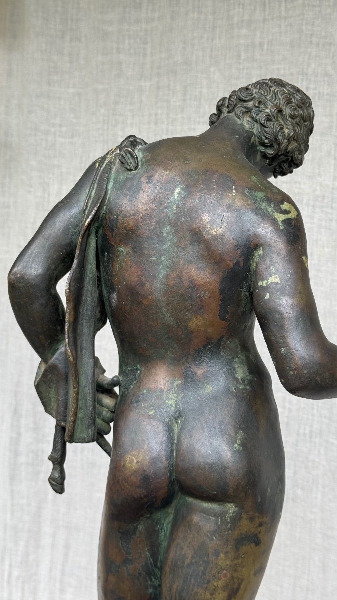 Narcisse - Bronze- Ephèbe - 19e Siècle-photo-4