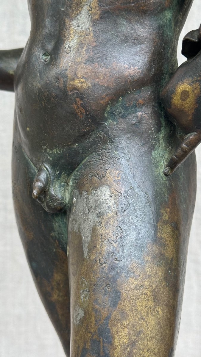 Narcisse - Bronze- Ephèbe - 19e Siècle-photo-5