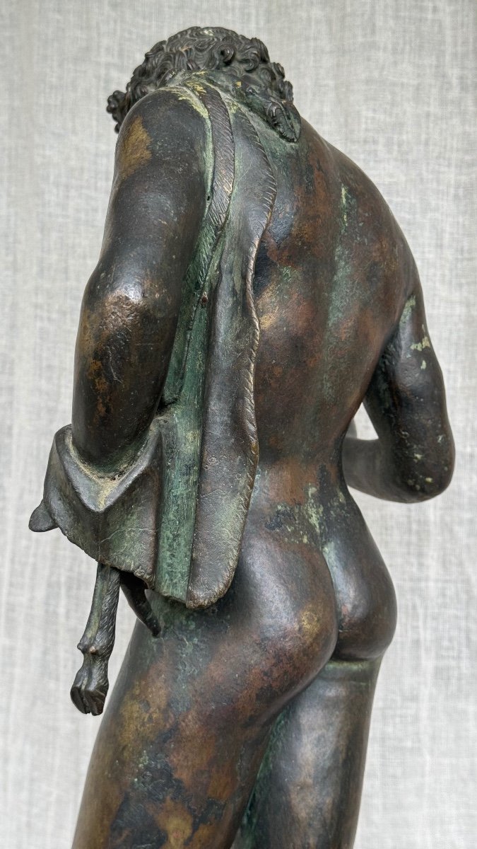 Narcisse - Bronze- Ephèbe - 19e Siècle-photo-6