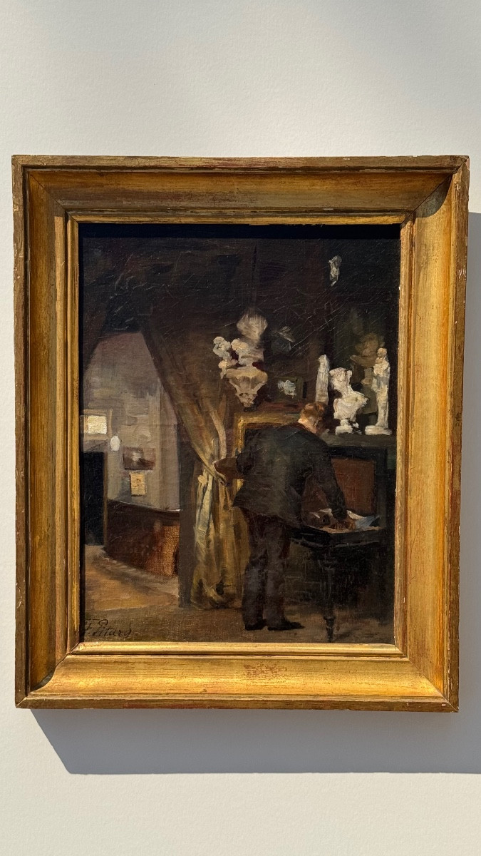 Visite Du Musée-ferdinand Pitard-homme-Portrait-Tableau-huile-Ecole Française Du XIXe Siècle