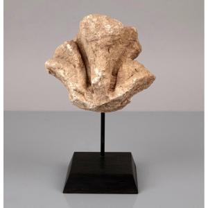Relief Aux Feuilles D’acanthes - Sculpture - Epoque Romaine - Art Romain - Archéologie