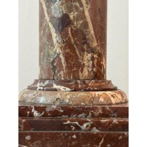 Marble Pedestal Column Stand - Late 19th Century