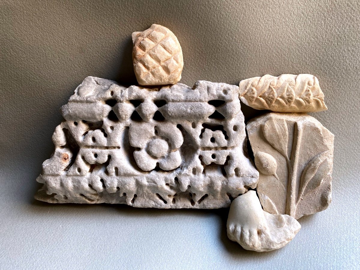 Antique Roman Marble Frieze, Element Of Roman Architecture-photo-4