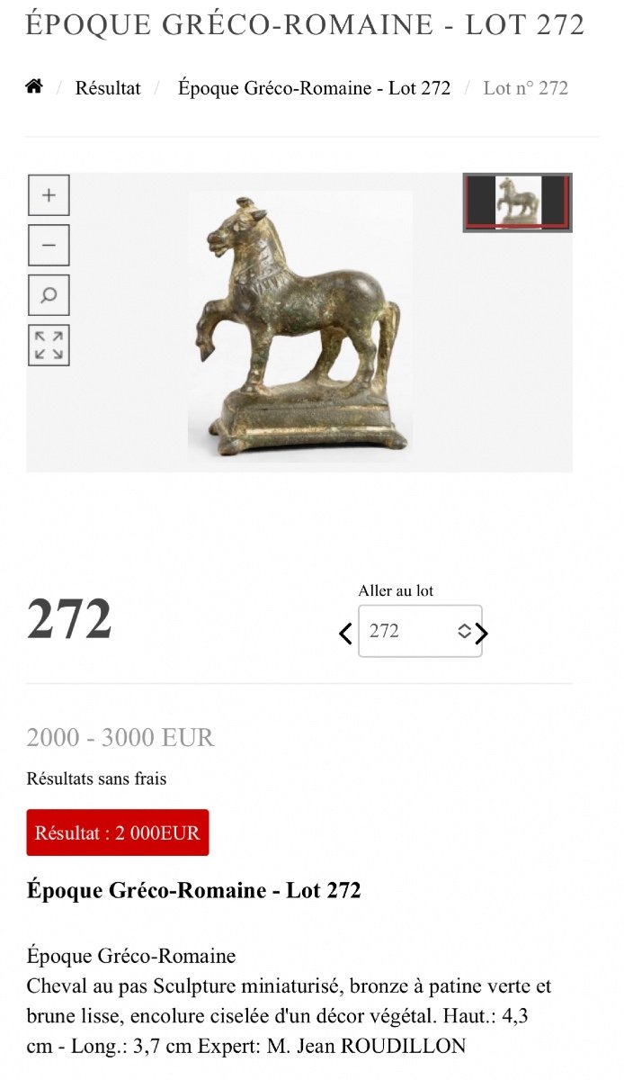 Statuette Cheval En Bonze Antique Art Gréco- romain Selle En Peau De Lion  -photo-6