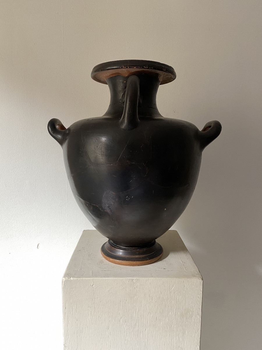 Hydrie à Vernis Noir Grande Grece, Ive Si Av J.-c Vase Grec Antique -photo-2