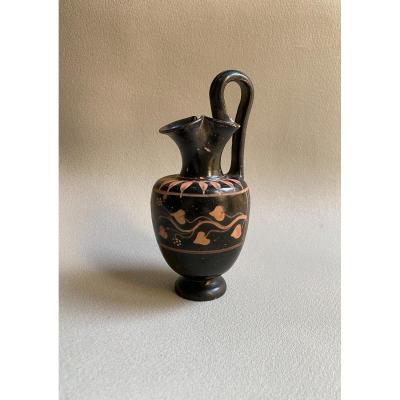 Oinochoe  Painted With Ivy Vines Magna Graecia Gnathia IV Bc Italy