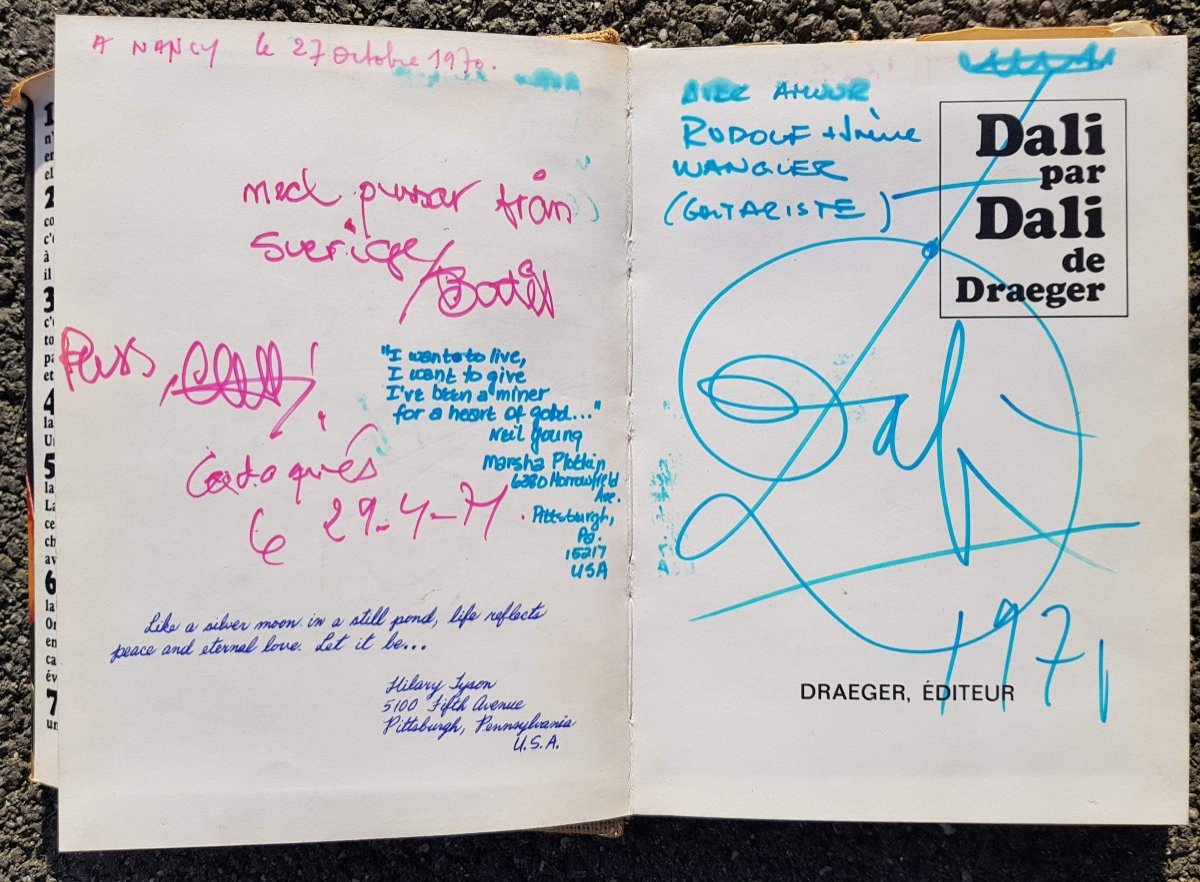Salvador Dali - Drawing - Signed Book - 1971