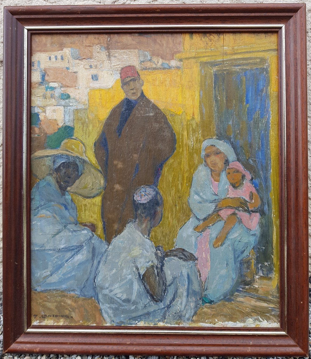 Fernand LANTOINE - Tableau orientaliste - MAROC-photo-3