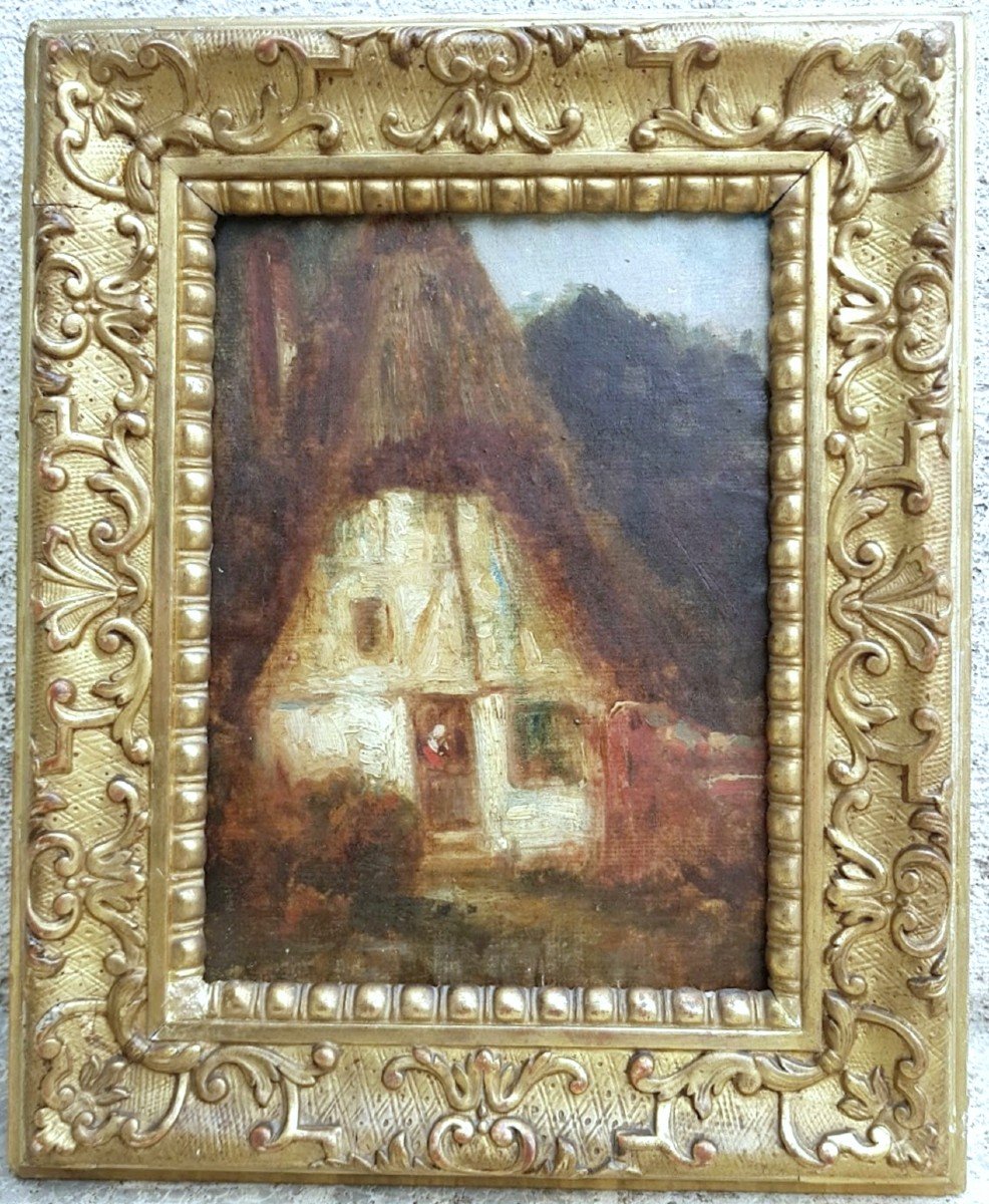 Ziem - Barbizon - 1850 - Cottage In The Forest-photo-4