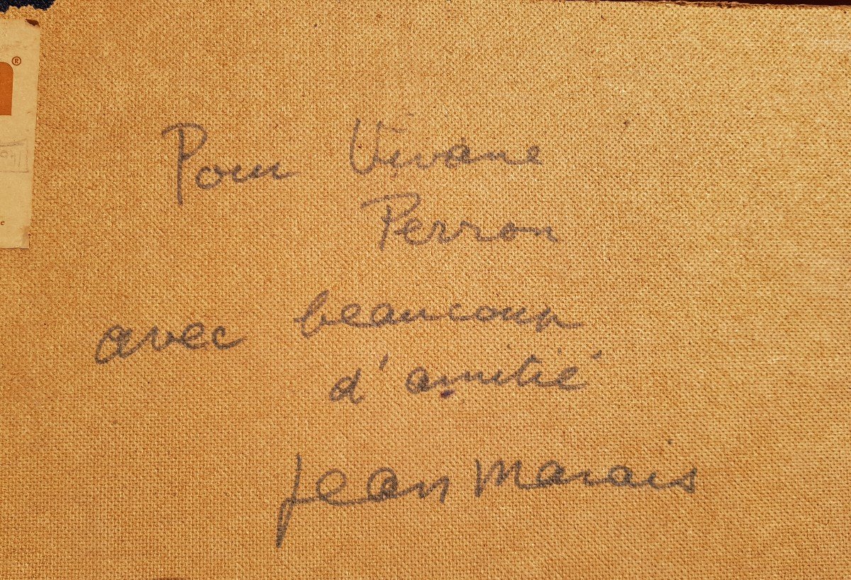 Jean MARAIS - Acteur / artiste - Tableau dédicacé -photo-2