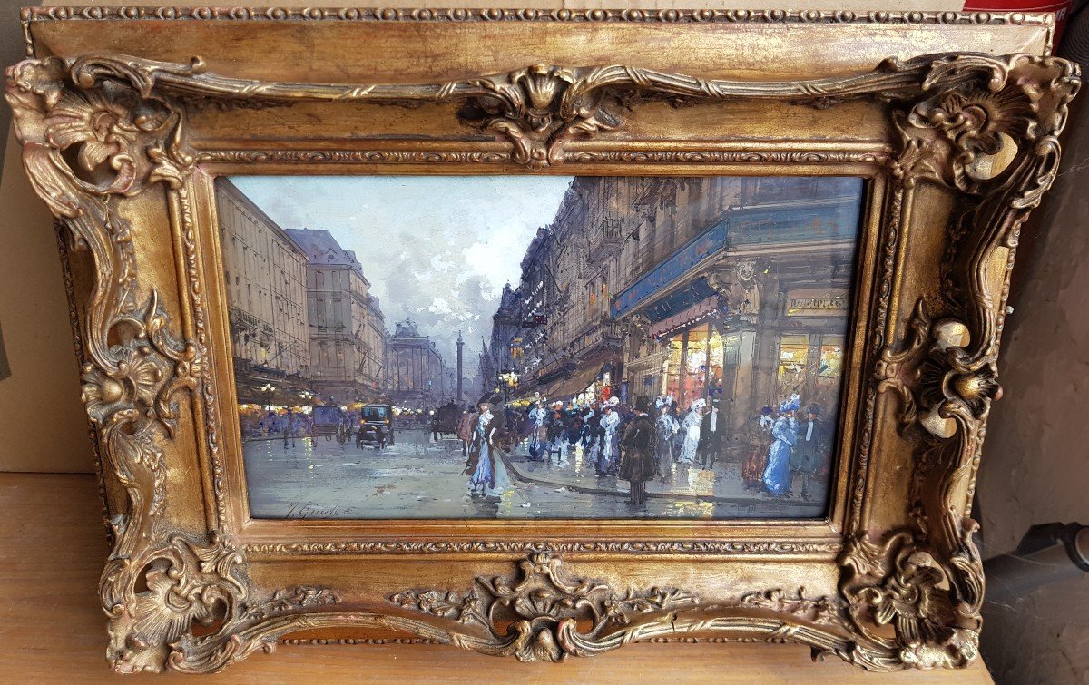 GALIEN LALOUE - Gouache - Elégantes à PARIS-photo-4