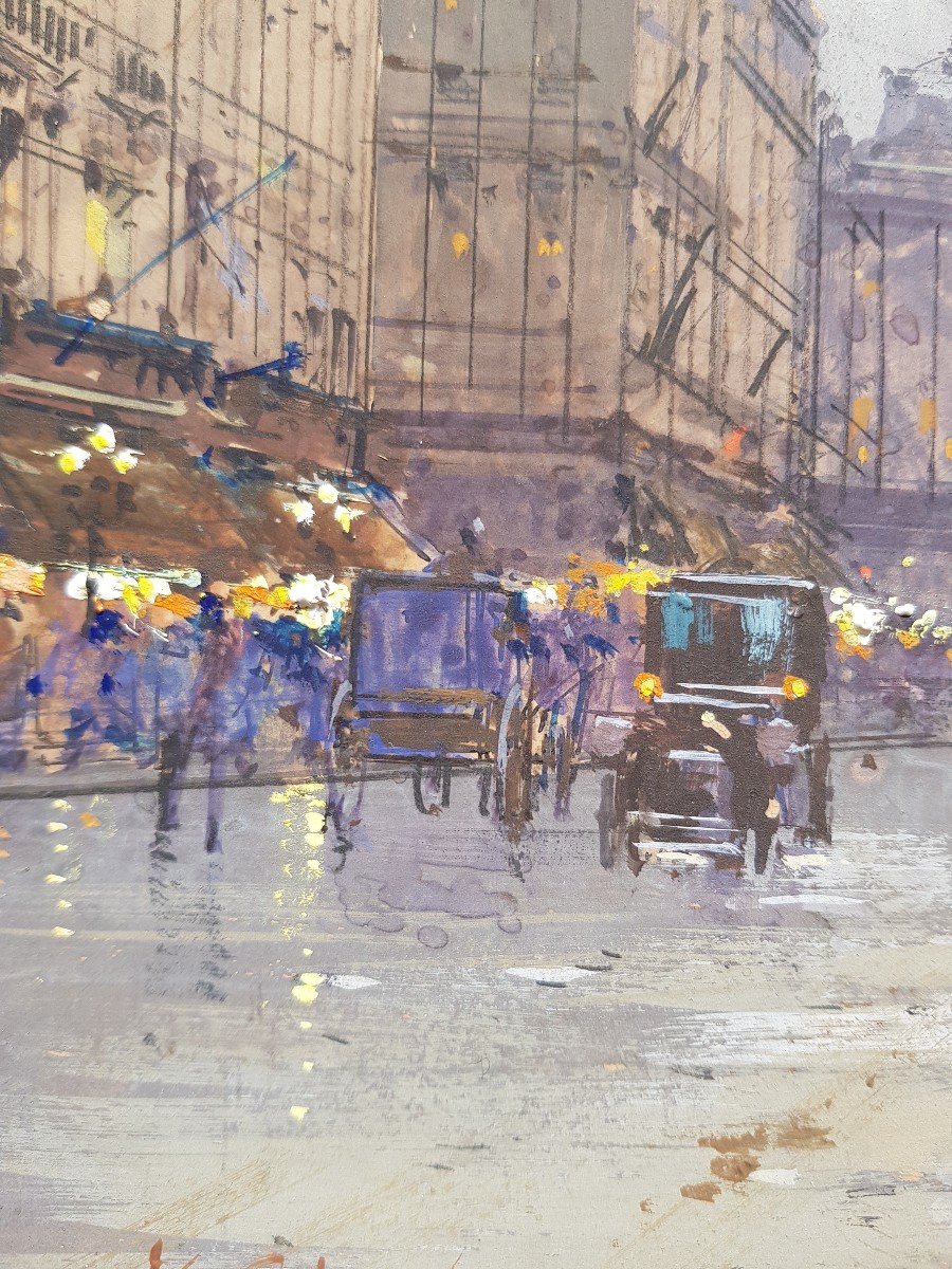 GALIEN LALOUE - Gouache - Elégantes à PARIS-photo-4