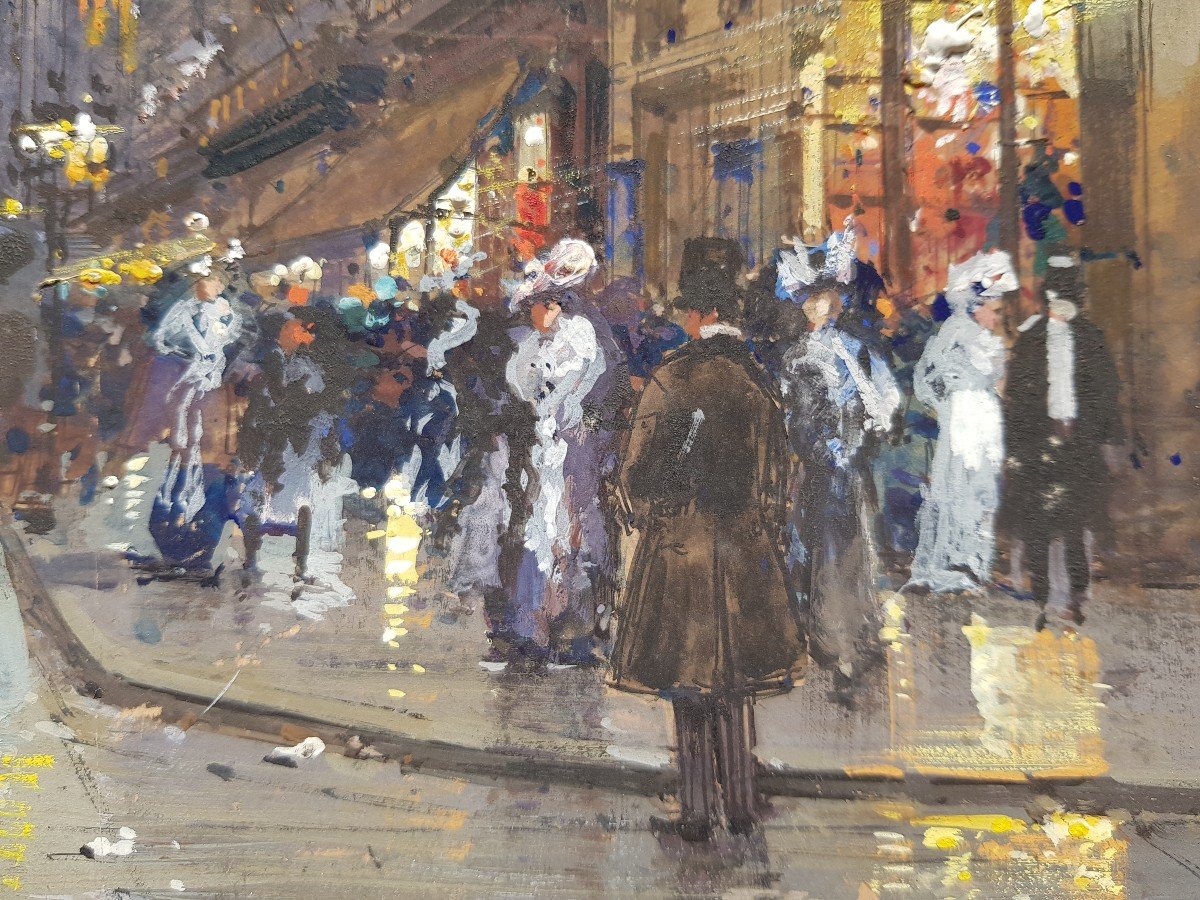 GALIEN LALOUE - Gouache - Elégantes à PARIS-photo-7