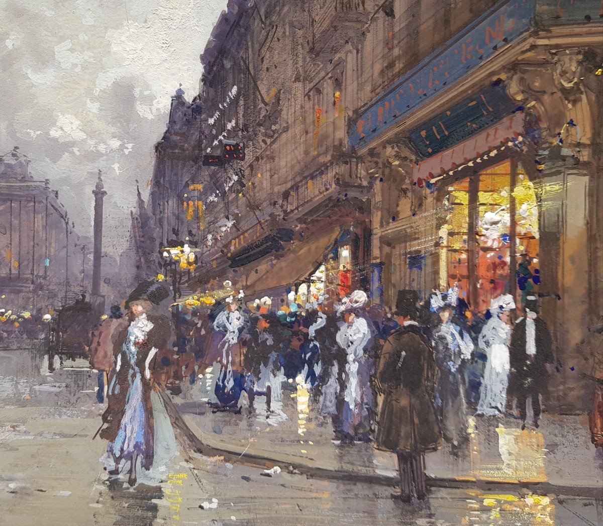 GALIEN LALOUE - Gouache - Elégantes à PARIS