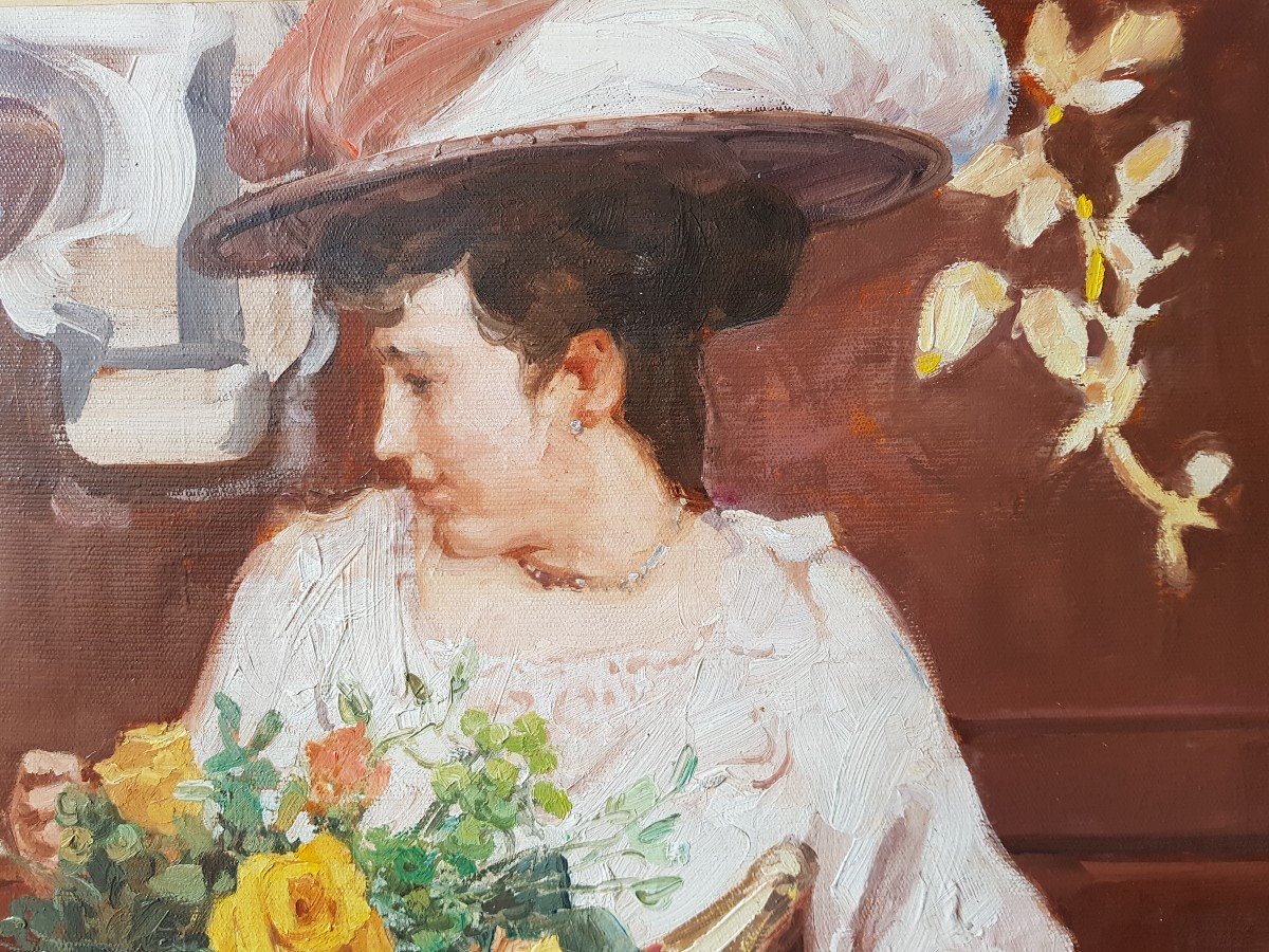 Léon ZEYTLINE -  Tableau belle époque - Élégantes, PARIS-photo-6