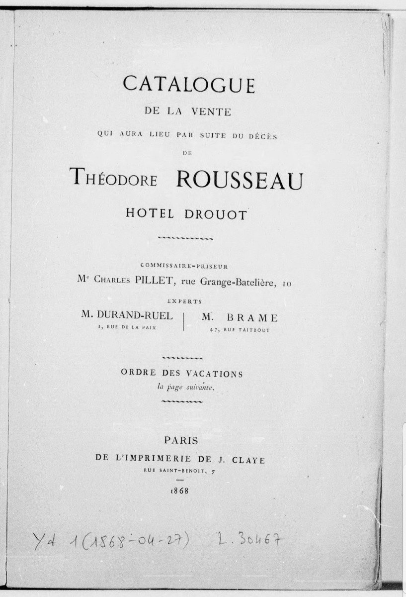 Theodore ROUSSEAU - Dessin - Paysage du Berry - 1842-photo-6