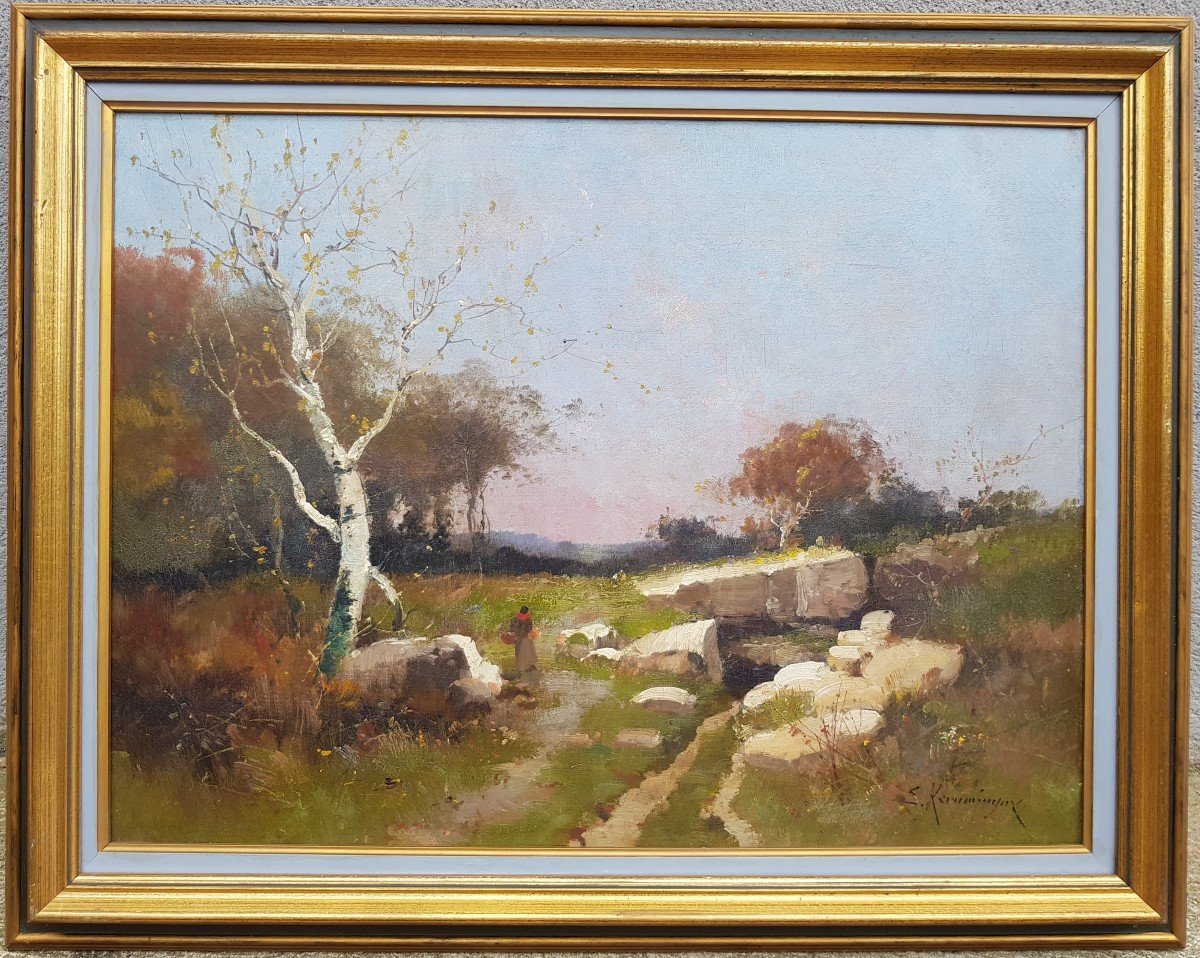 Galien Laloue - Huile Sur Toile - 49 X 65 Cms - Paysage-photo-4