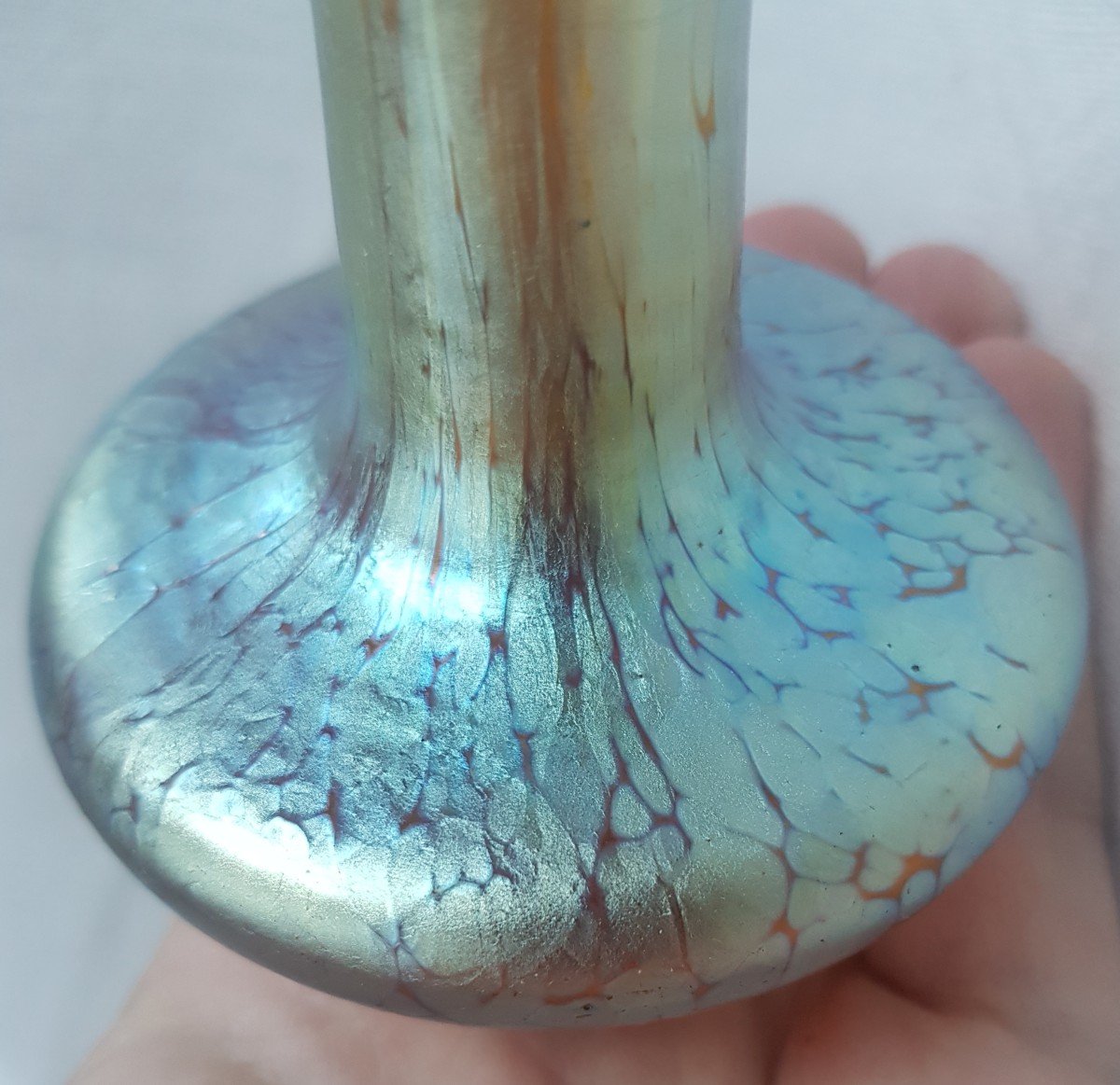 Loetz - Iridescent Vase - Candia Papillon Decor - 1900-photo-1