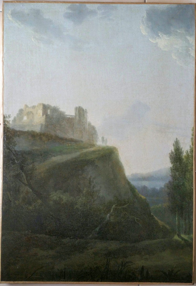 Jean-victor Bertin - Oil C.1800 - Italian Landscape-photo-2