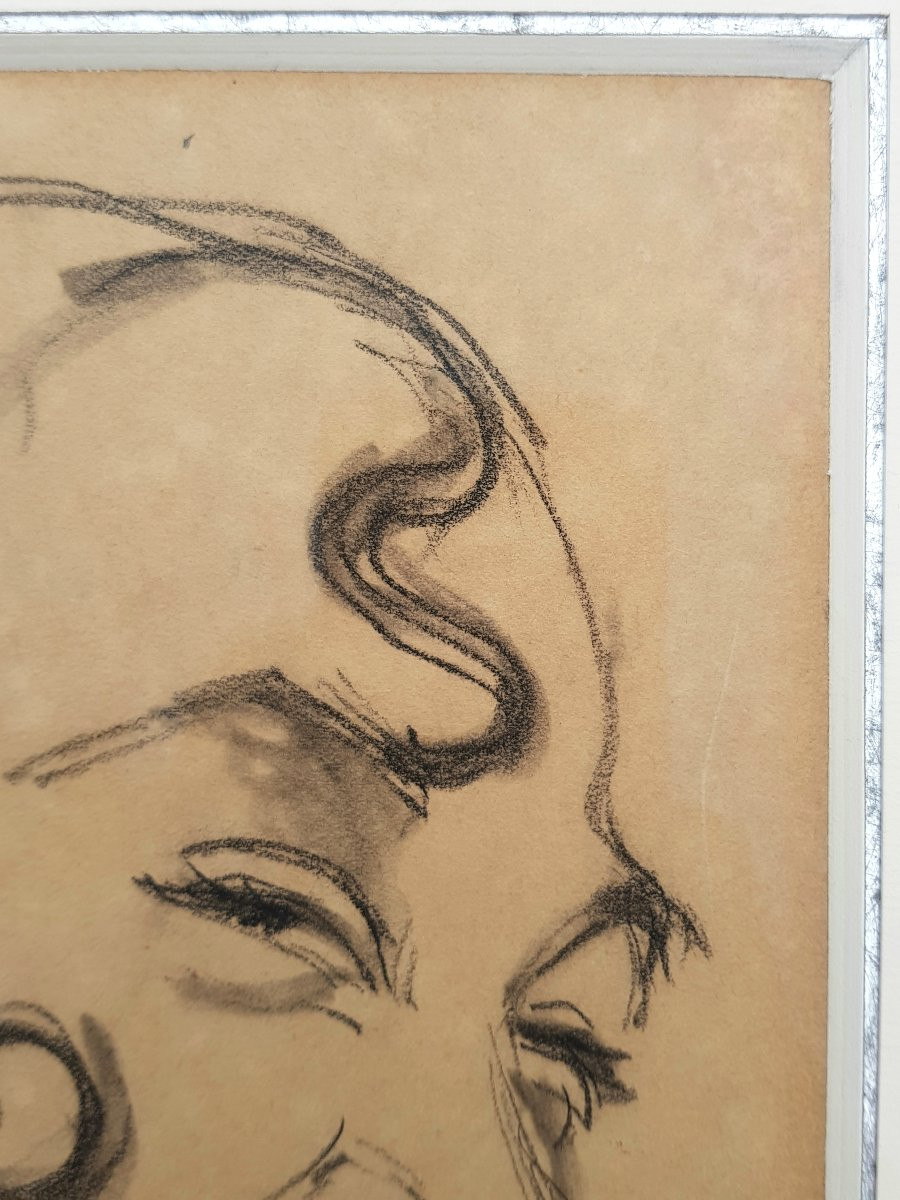 Francis Picabia - Drawing - Woman Portrait - C.o.a -photo-4