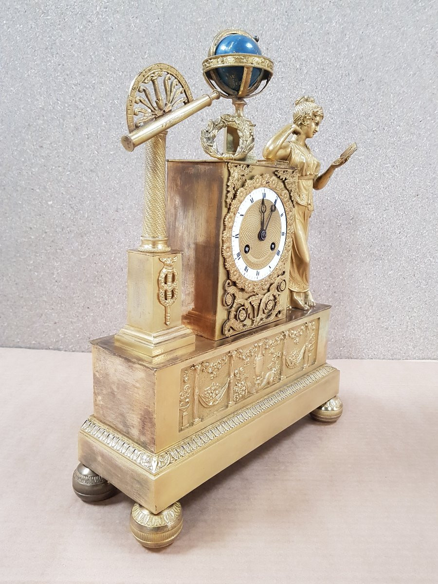 Astronomy Pendulum / Clock - Urania - Empire Period -photo-2