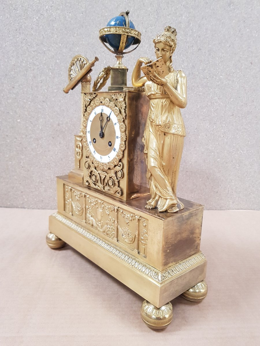 Astronomy Pendulum / Clock - Urania - Empire Period -photo-7