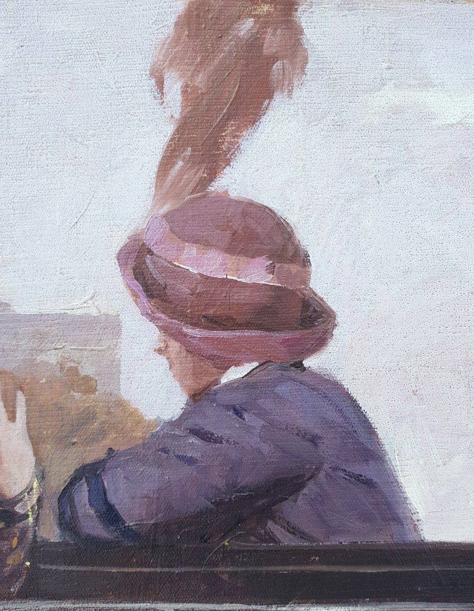 Zeytline - Large Oil On Canvas - Belle époque - Paris-photo-2