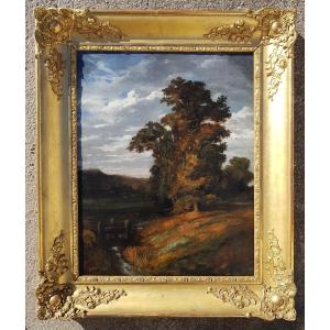 Jules Dupre - Large Oil On Canvas 1830 - Catalogue Raisonne