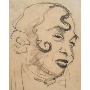 Francis PICABIA - Dessin - Portrait de femme - Certificat 