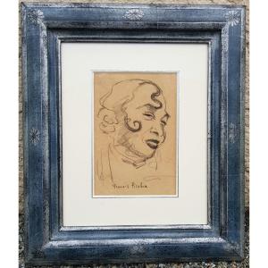 Francis PICABIA - Portrait de femme - CERTIFICAT