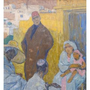 Fernand LANTOINE - Tableau orientaliste - MAROC