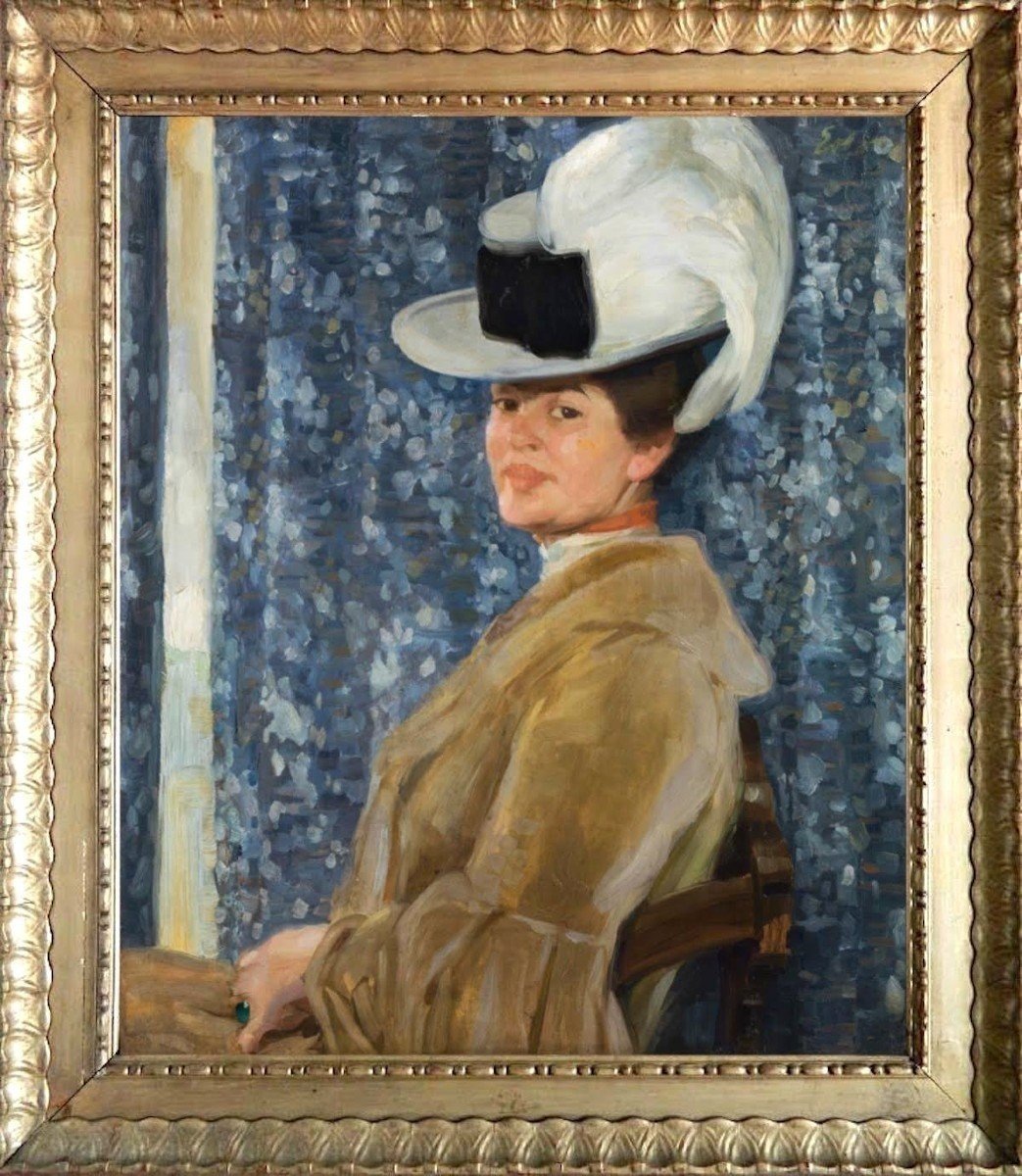 Dame Au Chapeau (1910) Par Fritz Erler