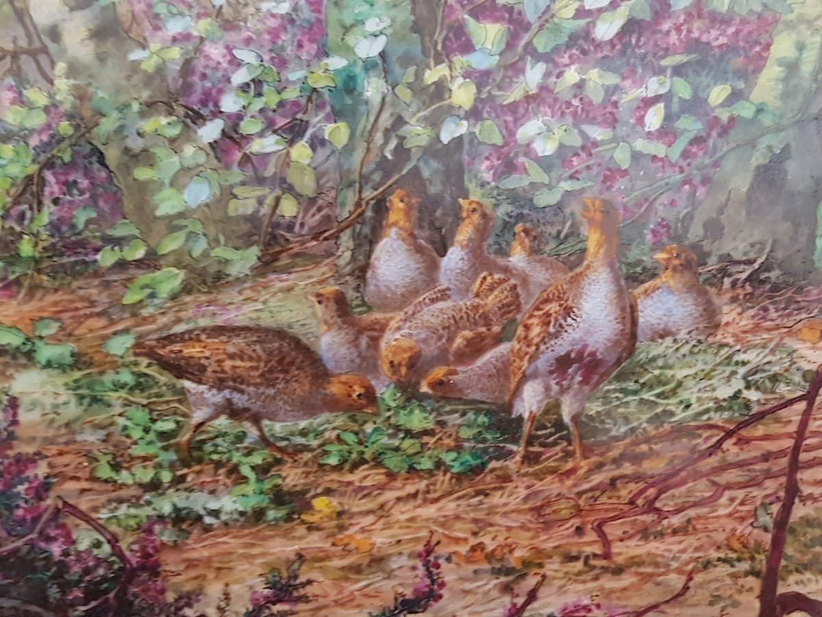 Porcelain Painting With Pheasants-photo-2