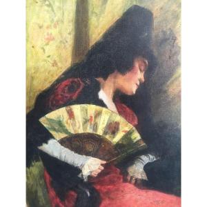 Spanish Dancer With A Fan (flamenco)