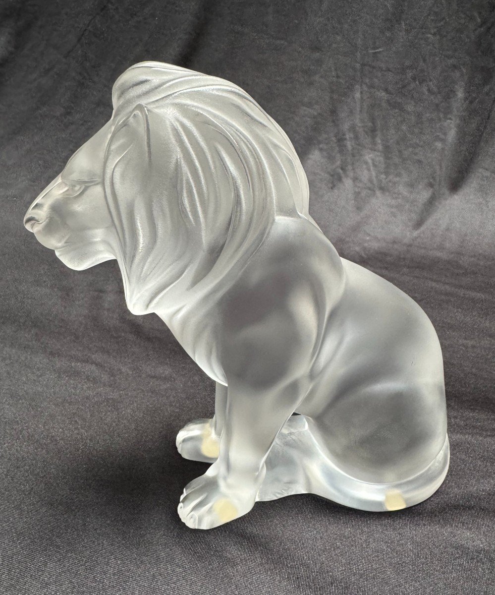 Lion En Cristal De Lalique  France-photo-3