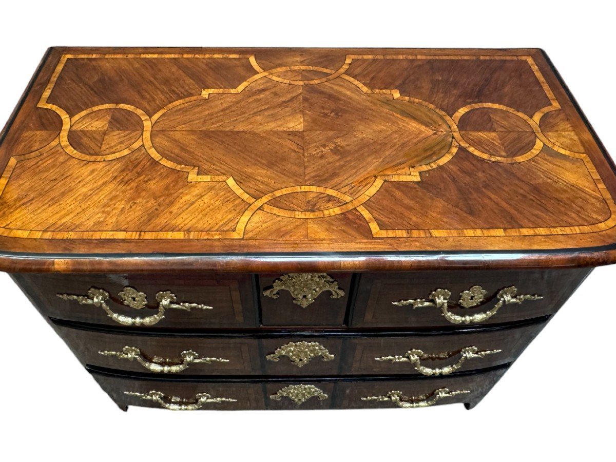 Commode Marquetée Louis XIV Attribuée à Thomas Hache (1664-1747)-photo-3