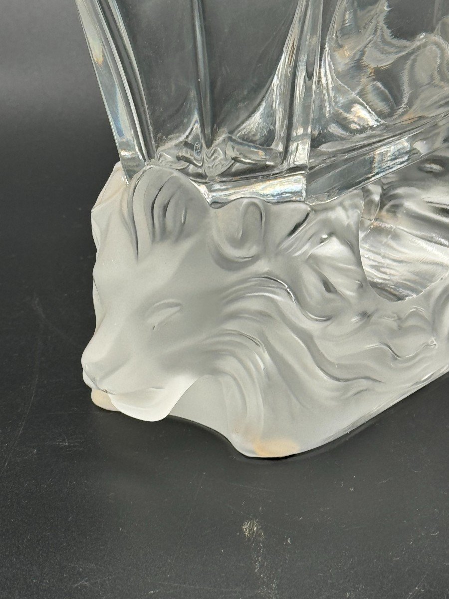 Lalique France. Vase Ou Coupe Rectangulaire, Modèle “venise” -photo-2