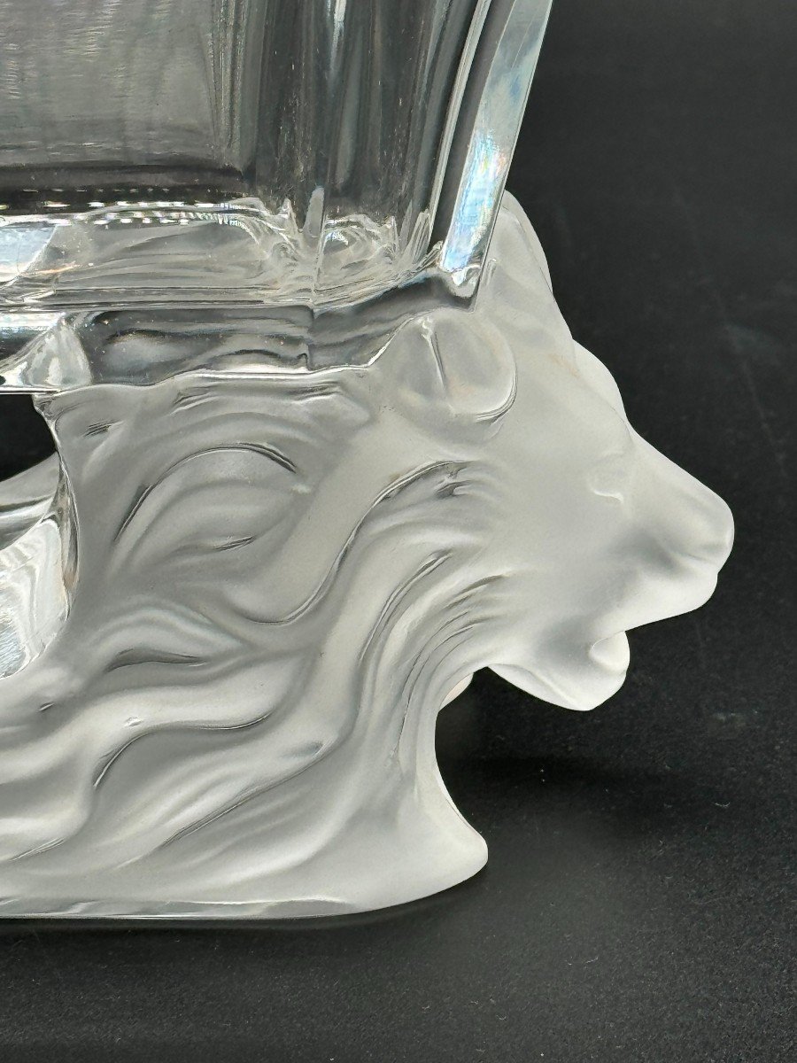 Lalique France. Vase Ou Coupe Rectangulaire, Modèle “venise” -photo-4