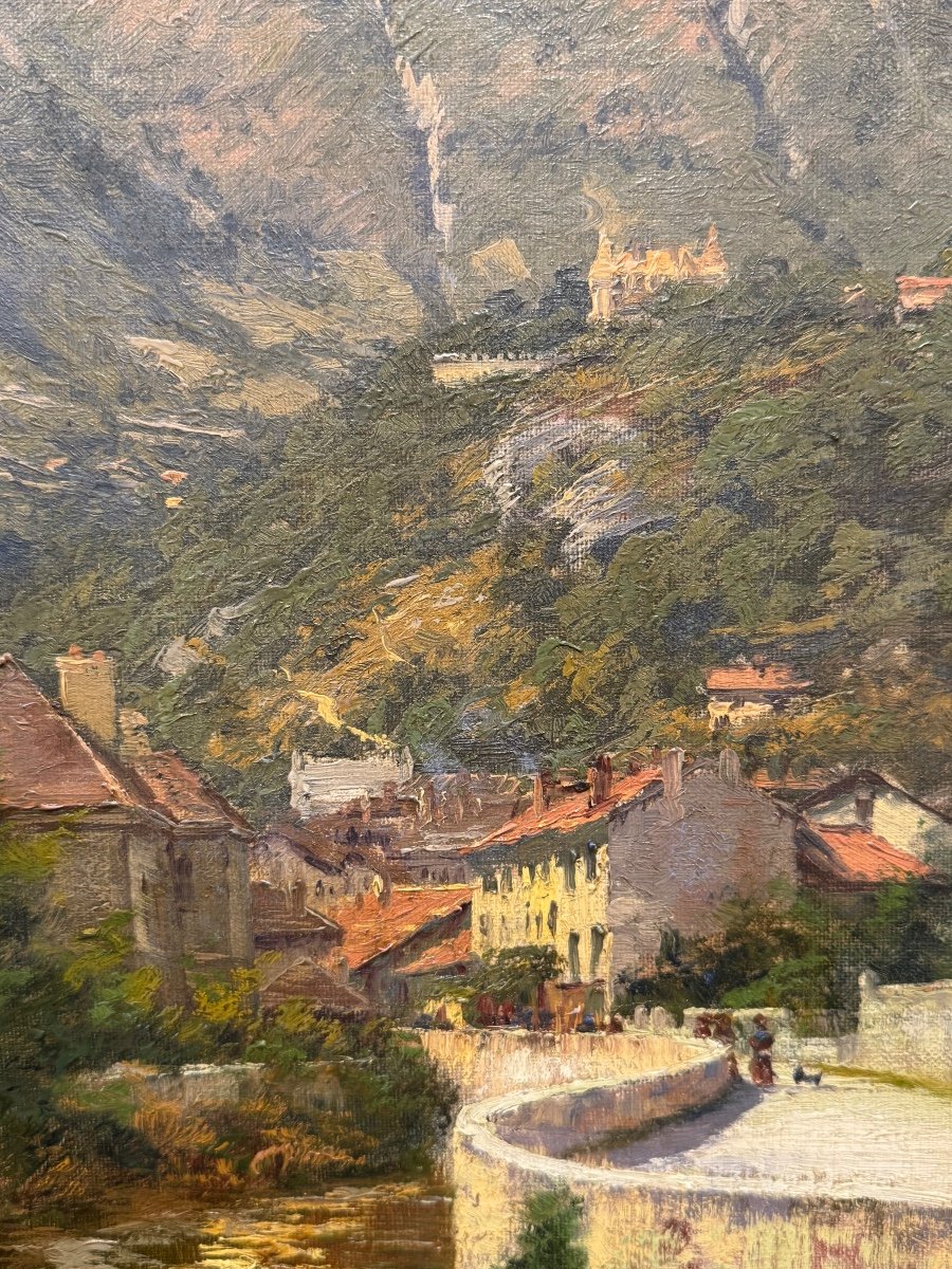 Charles Berthier (1860-1924) Le Furon Center Of Sassenage -photo-3