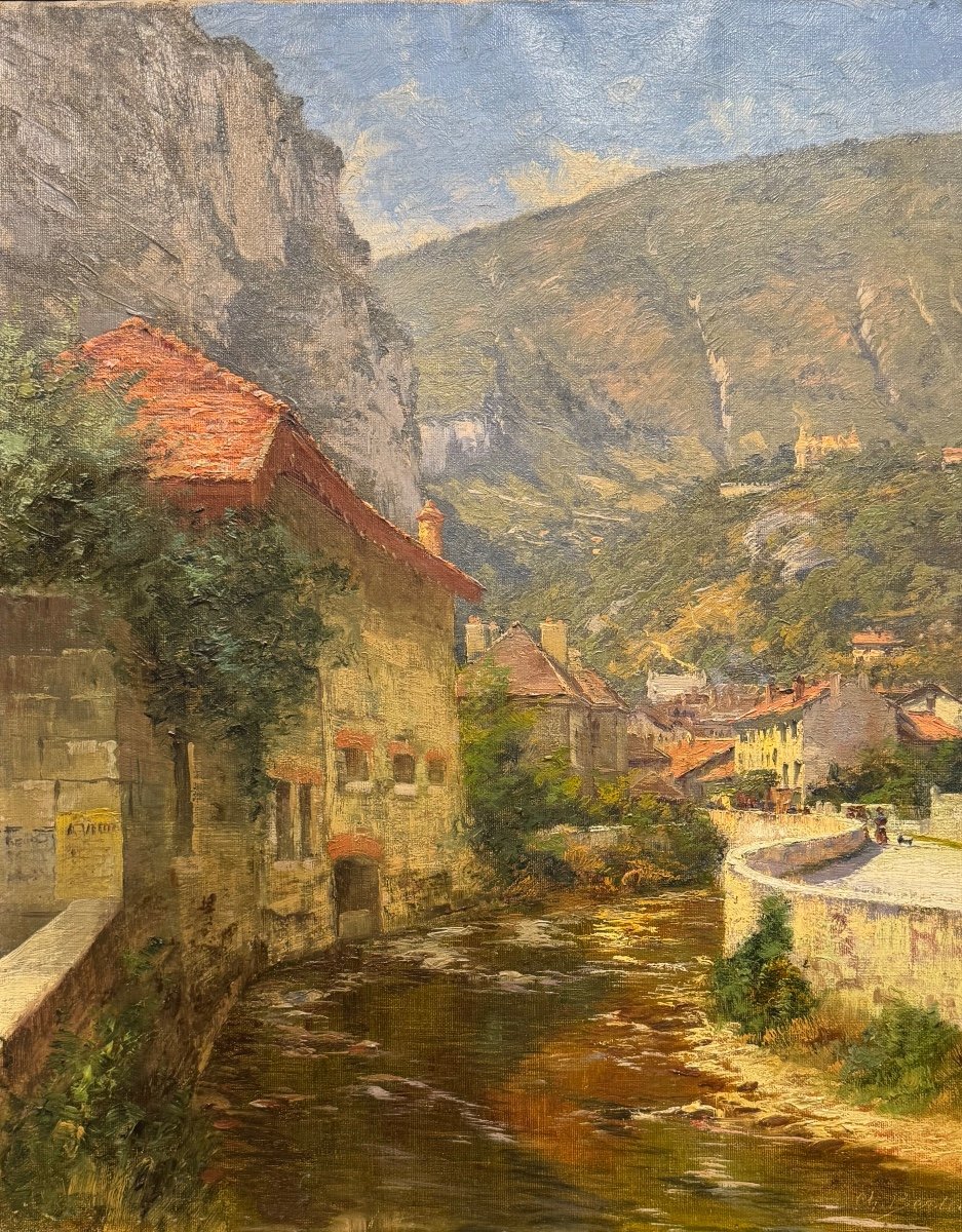 Charles Berthier (1860-1924) Le Furon Center Of Sassenage 