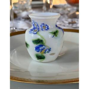 Fratelli Toso, Murano  Petit Vase En Verre Incrusté 