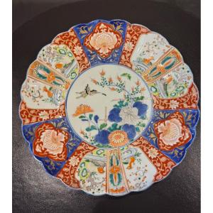 Grand Plat En Porcelaine Imari du XIXème Siècle 