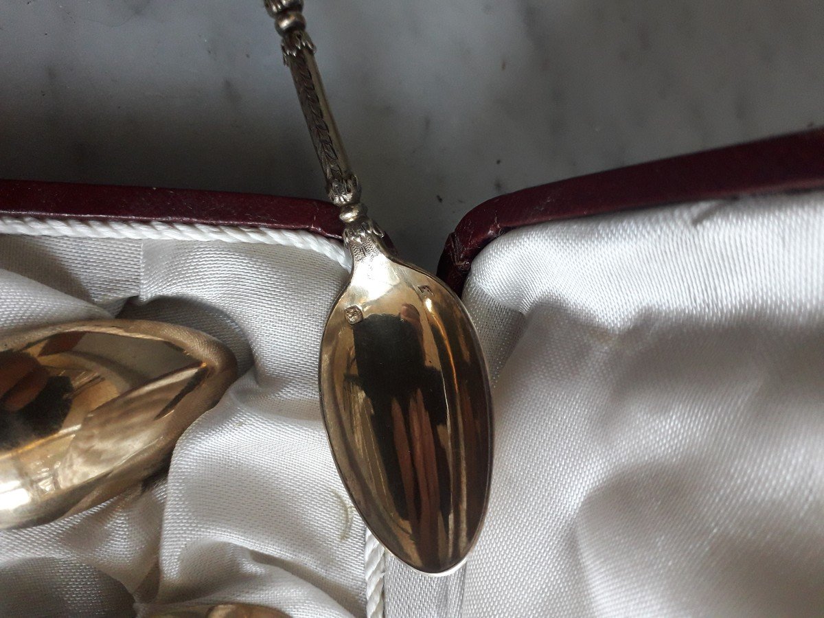 Small Spoons In Silver And Vermeil-photo-3