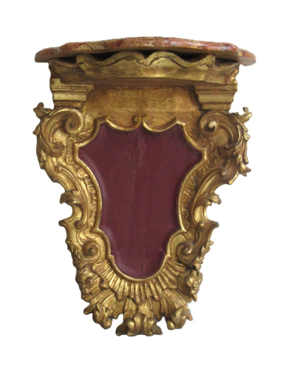 18th Century Gilded Wooden Console-photo-2