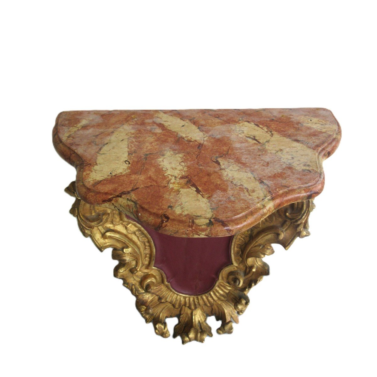 18th Century Gilded Wooden Console-photo-4